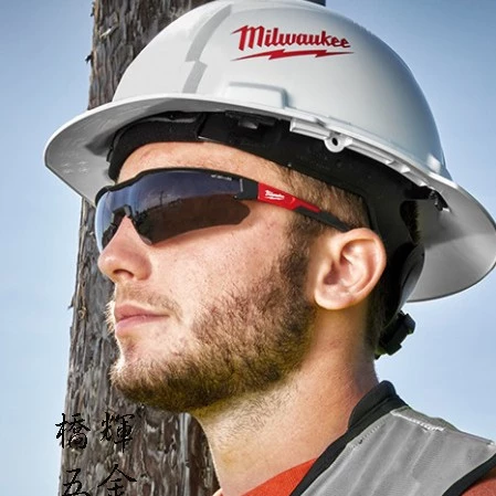 美沃奇 48-73-2005A /2000A 黑色 / 透明 安全眼鏡(半框)