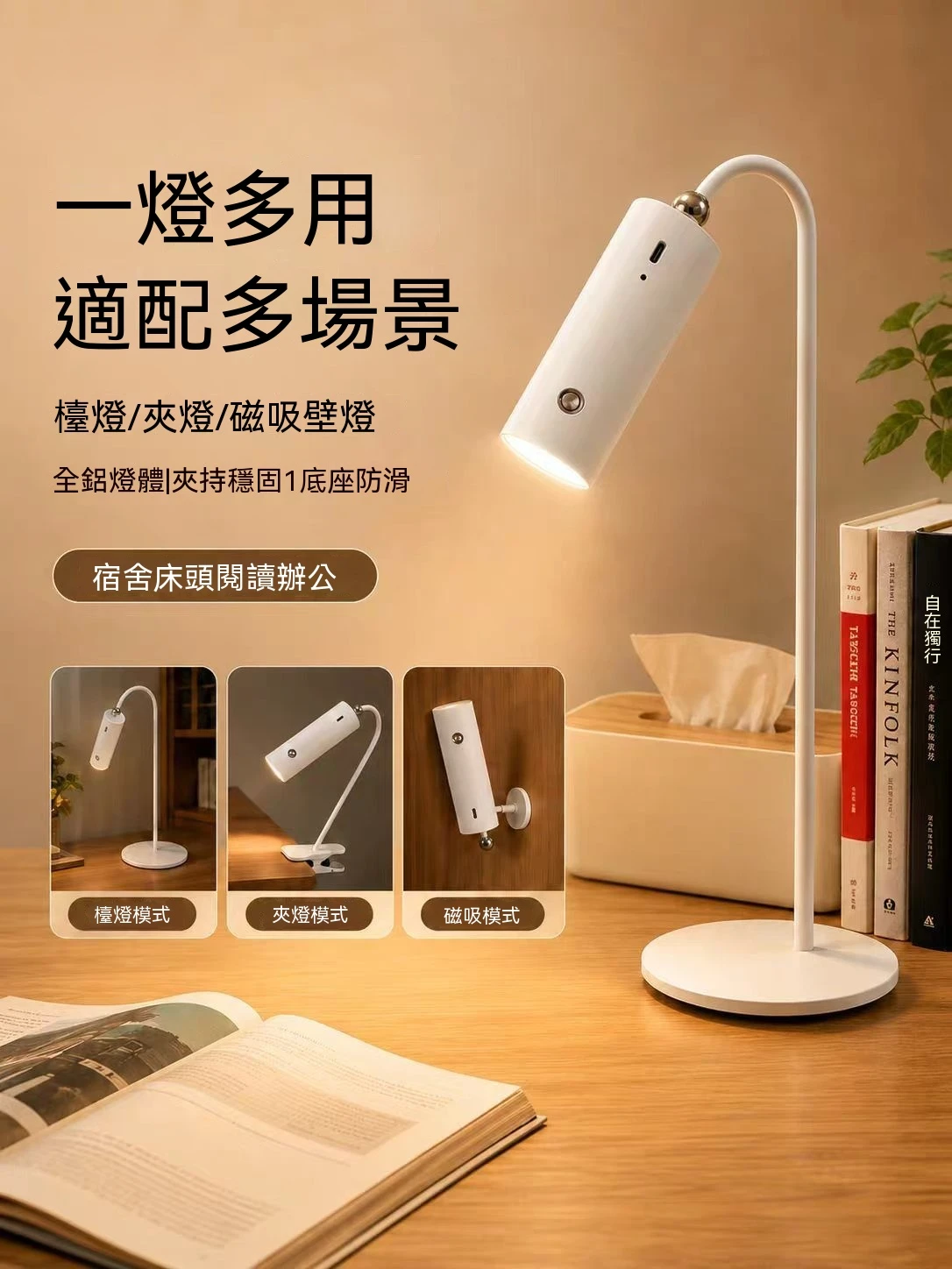 多功能瓷吸LED照射燈