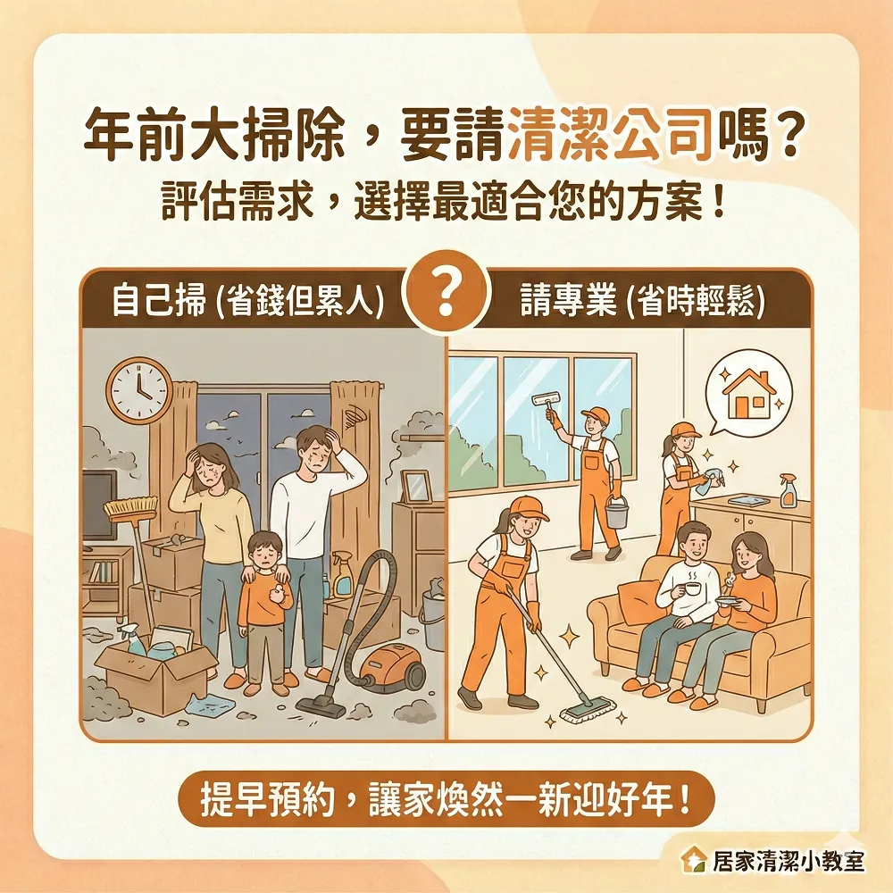 年前大掃除要請清潔公司嗎？台南居家清潔/台南大掃除清潔