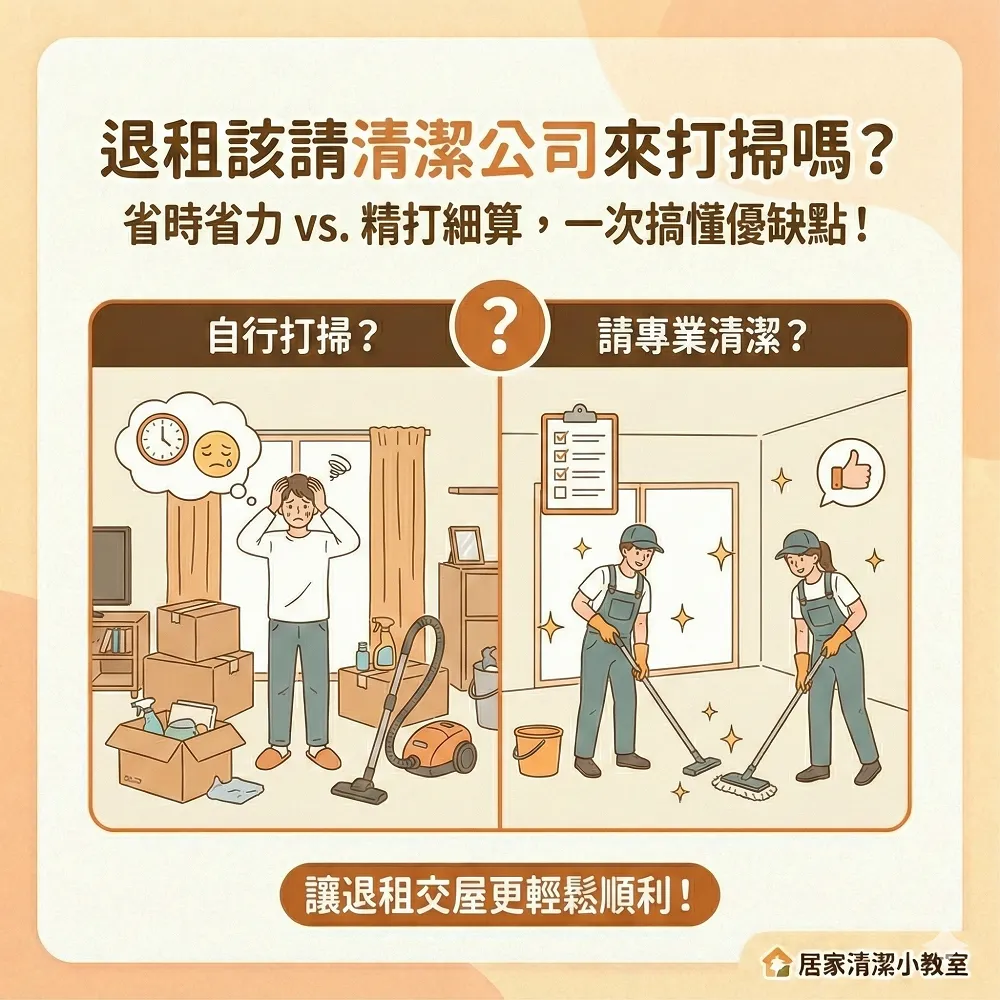 退租該請清潔公司來打掃嗎？台南退租清潔/台南租屋清潔