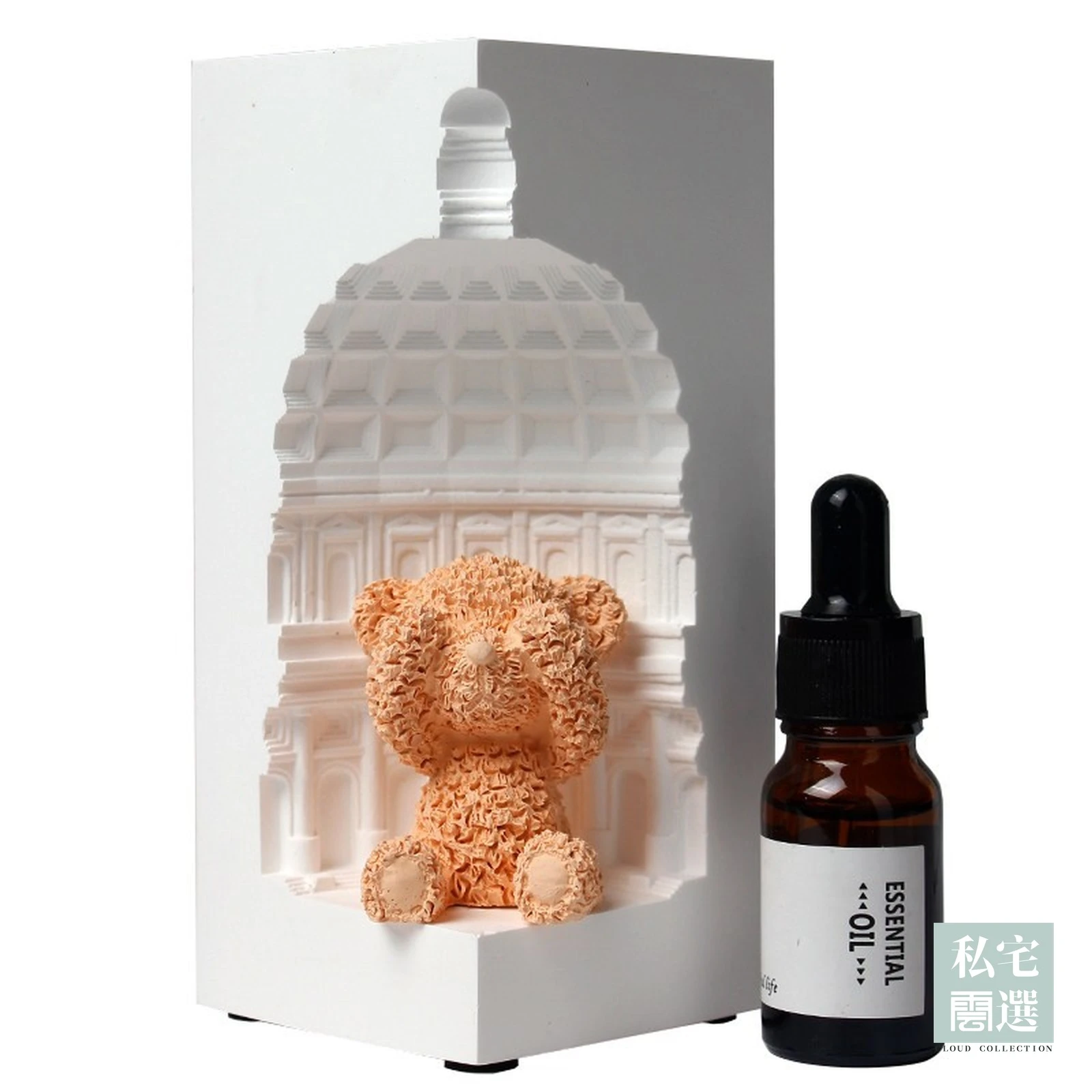 萬神殿香薰擺件｜無火擴香石・泰迪熊造型，七種香味