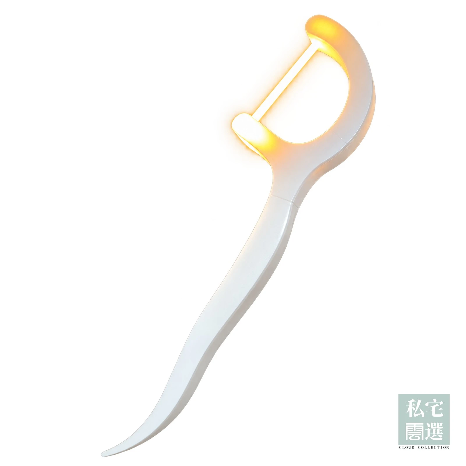 巨大牙線造型夜燈|附磁吸牙齒・可訂製顏色與燈光