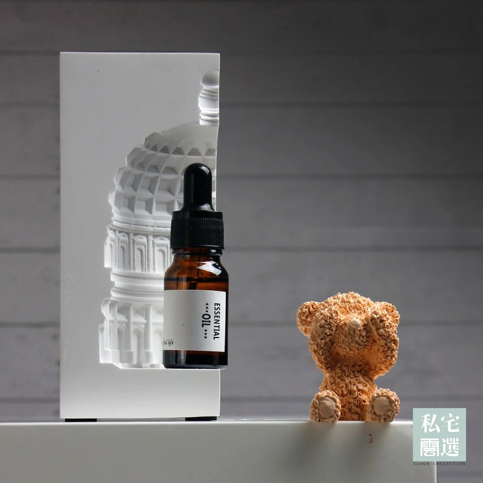 萬神殿香薰擺件｜無火擴香石・泰迪熊造型，七種香味
