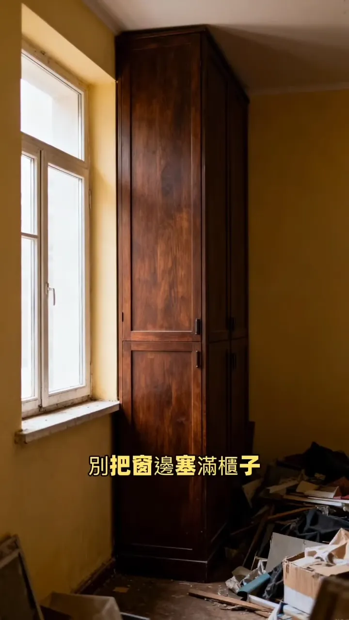 別把窗邊塞滿櫃子，而是擁有一個心靈空間。