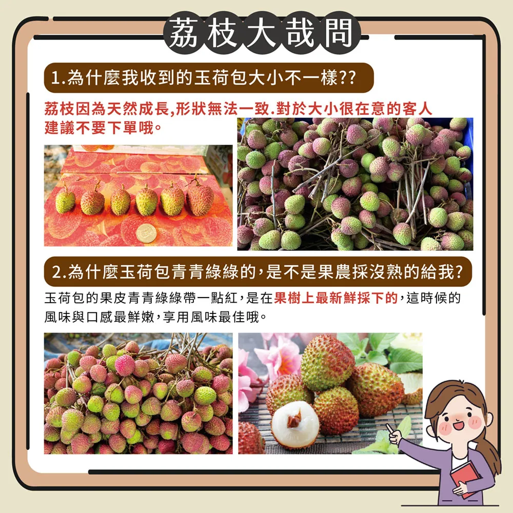 預購-屏東內埔60年老欉玉荷包禮盒4斤 帶枝不分大小 冷藏出貨 5/21開始陸續出貨