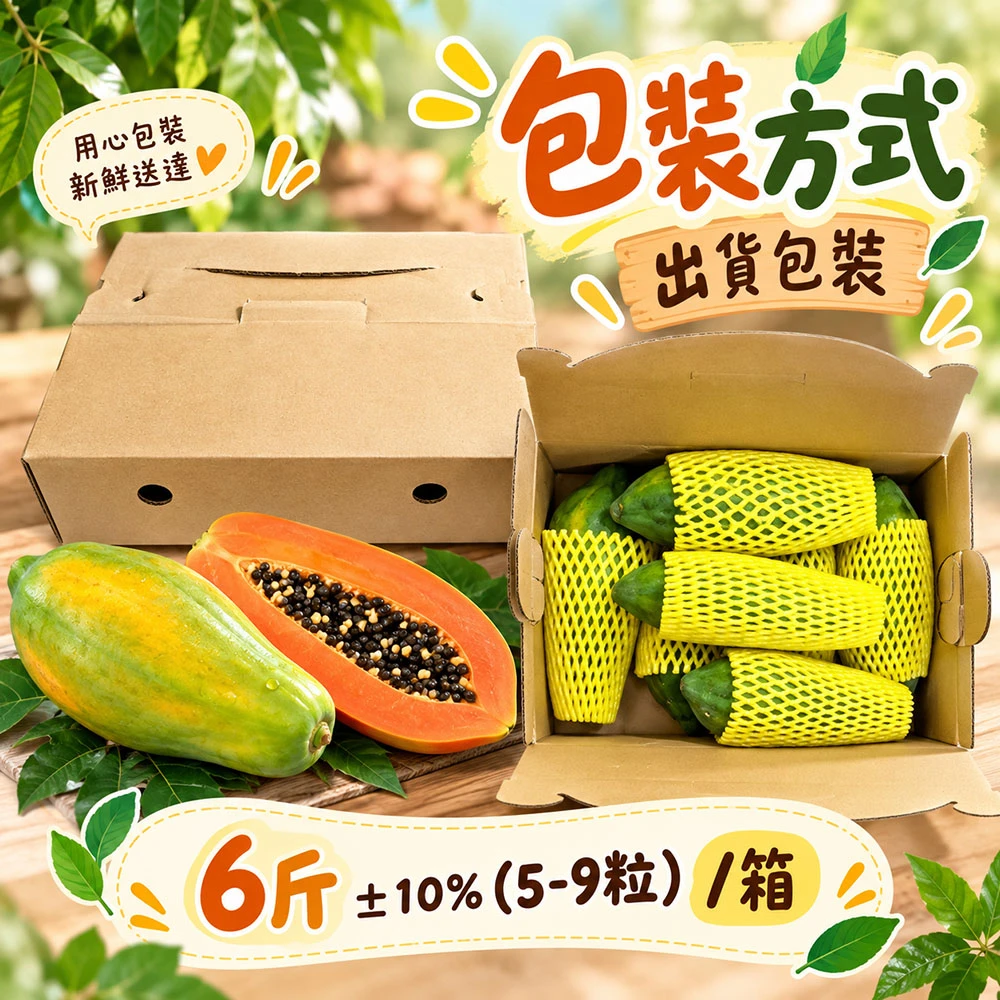 國民水果 台農2號木瓜  下單後D+7工作天出貨