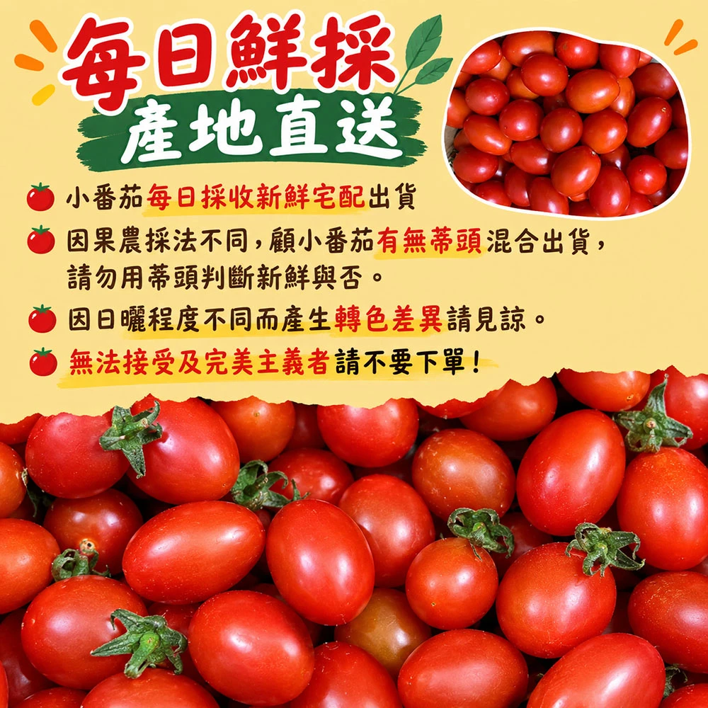 高雄美濃紅蜜小番茄禮盒3斤 1盒/2盒/4盒/8盒