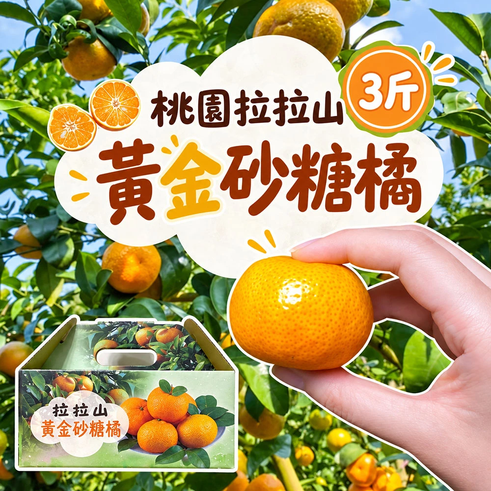 拉拉山砂糖橘禮盒3斤 1盒/2盒/4盒/8盒