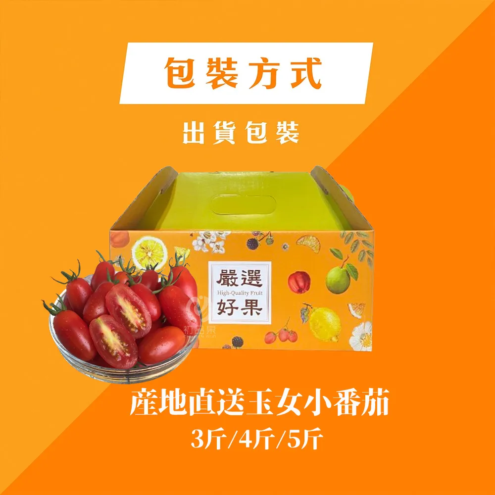 產地直送皮薄多汁玉女小番茄禮盒4斤   1盒/2盒/4盒/6盒   