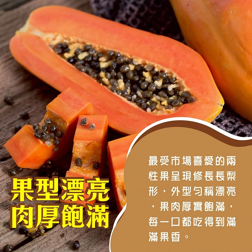 台農2號木瓜 6斤5-9顆 1箱/2箱