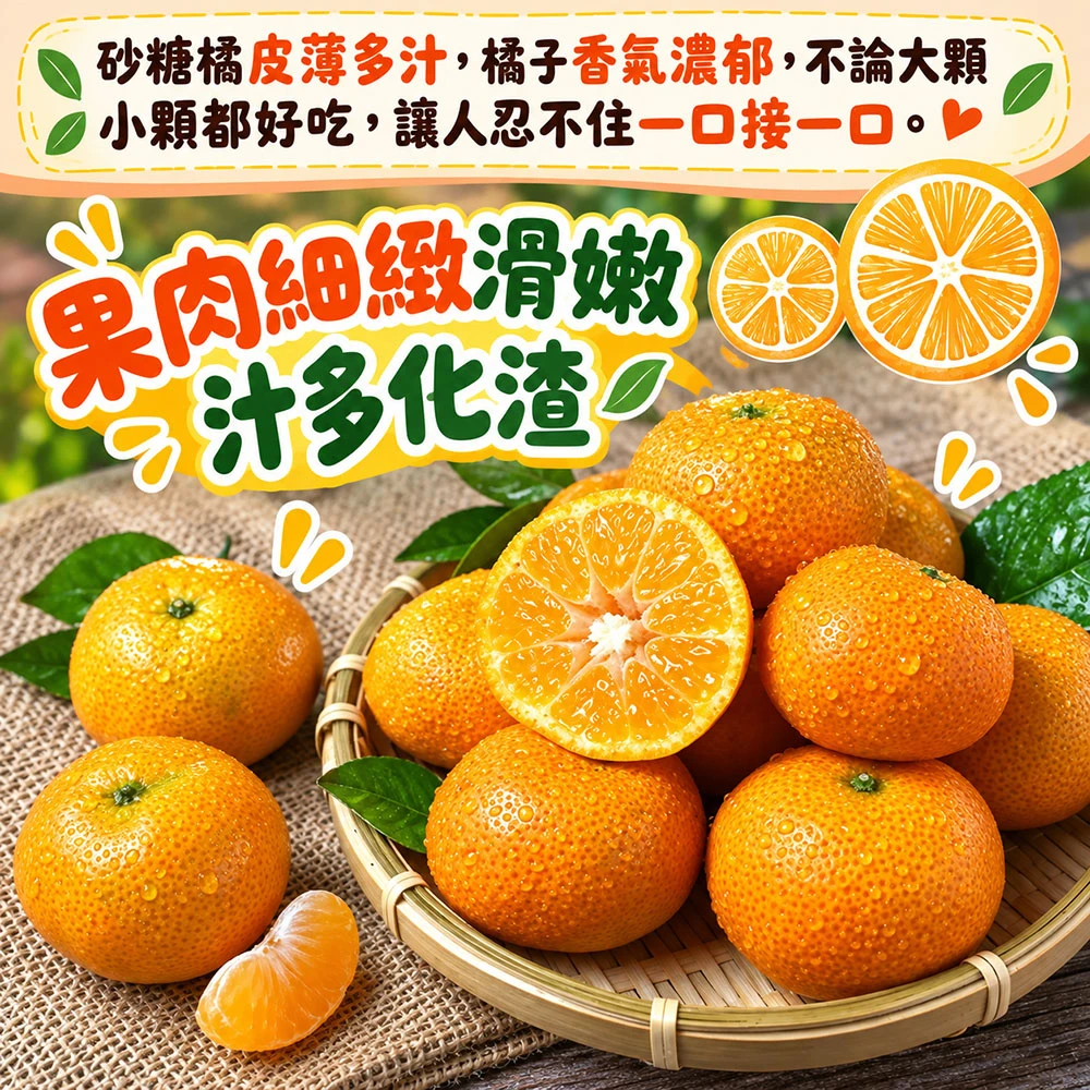 苗栗蕉埔砂糖橘禮盒3斤 1盒/2盒/4盒/8盒