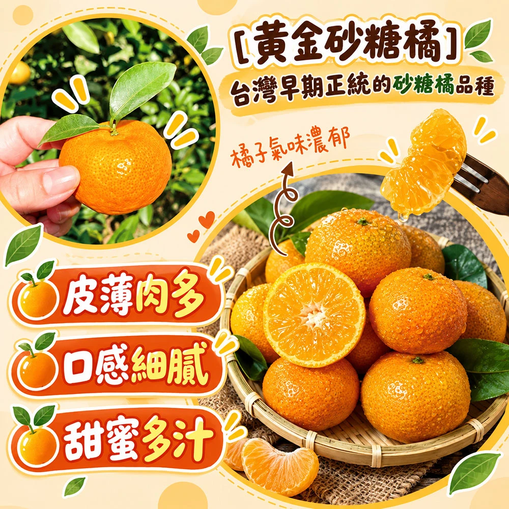 拉拉山砂糖橘禮盒3斤 1盒/2盒/4盒/8盒