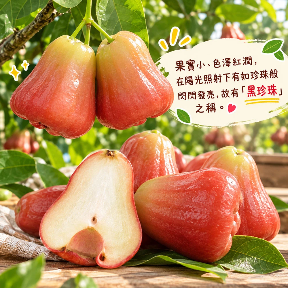 屏東枋寮黑珍珠蓮霧禮盒 3斤/4斤  1盒/2盒/3盒/4盒