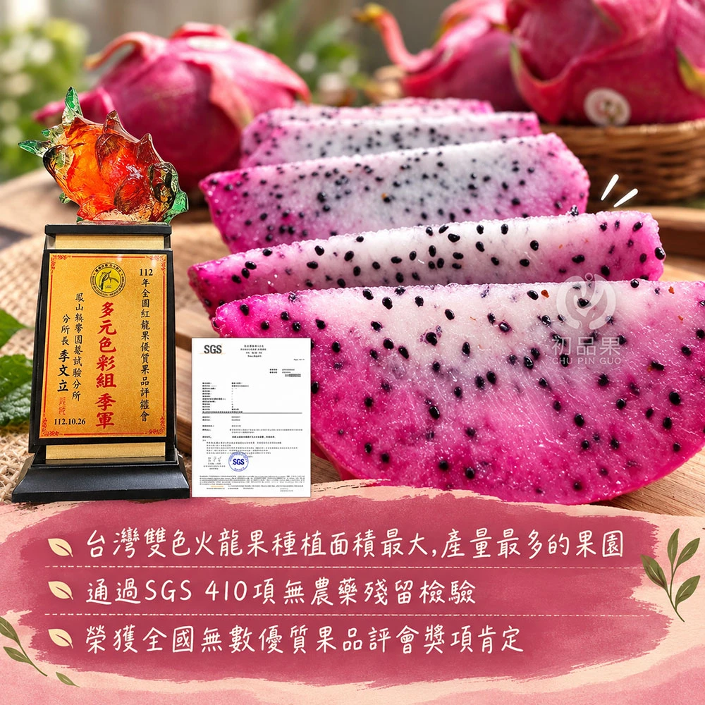 南投夢幻雙色火龍果6斤/10斤  1盒/2盒   預購