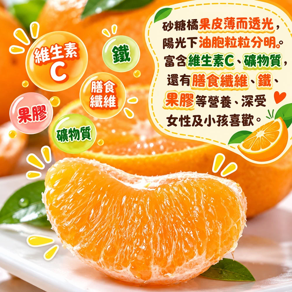苗栗蕉埔砂糖橘禮盒3斤 1盒/2盒/4盒/8盒