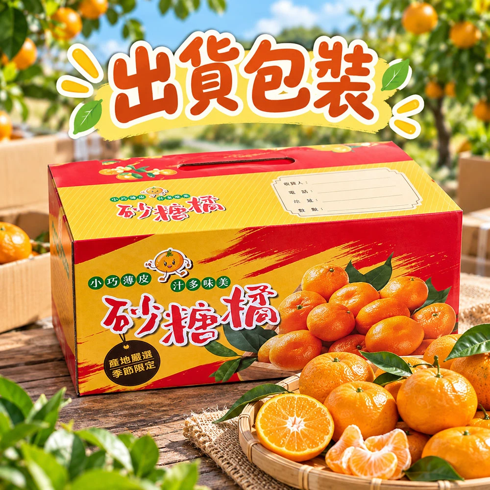 苗栗蕉埔砂糖橘禮盒3斤 1盒/2盒/4盒/8盒