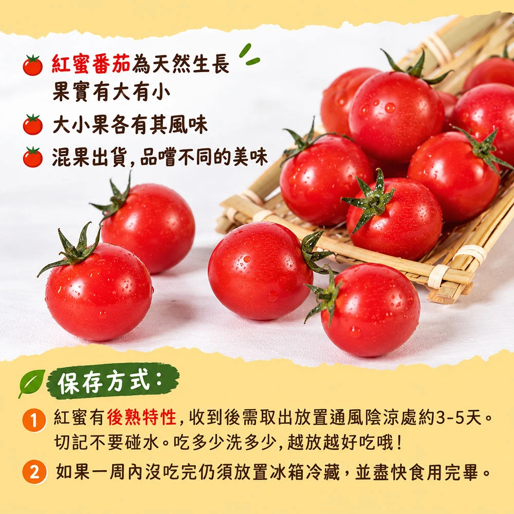 高雄美濃紅蜜小番茄禮盒3斤 1盒/2盒/4盒/8盒