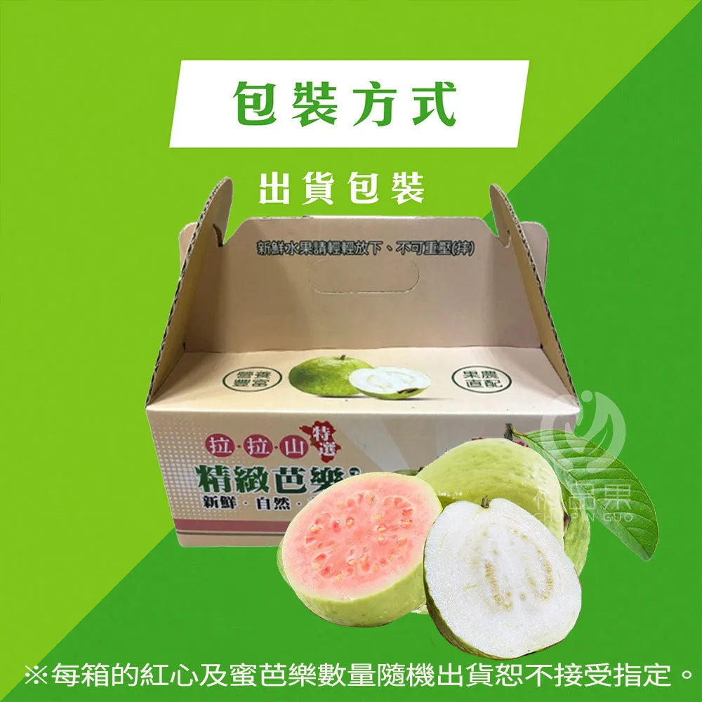 產地直送-拉拉山雙色蜜芭樂禮盒5斤6-10顆