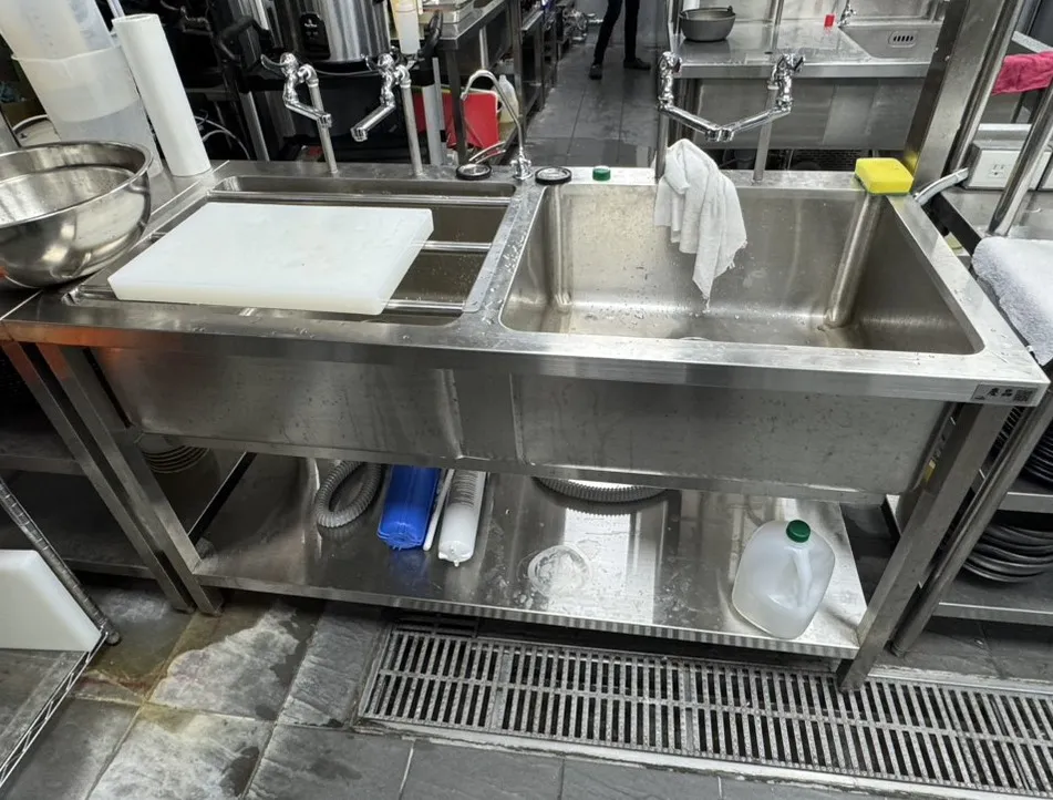 訂製雙口水槽工作台