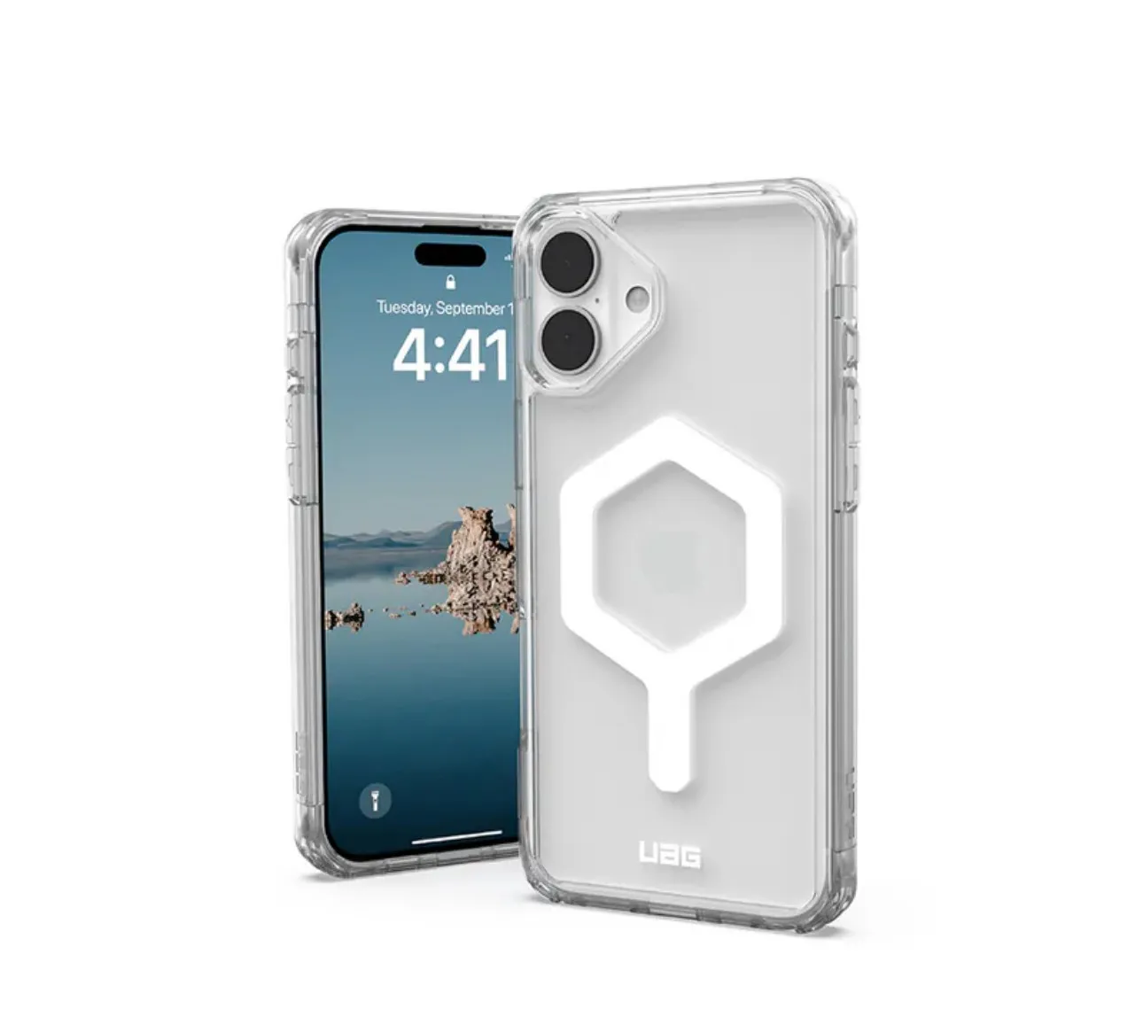 【UAG】iPhone 16 Plus磁吸耐衝擊全透保護殼