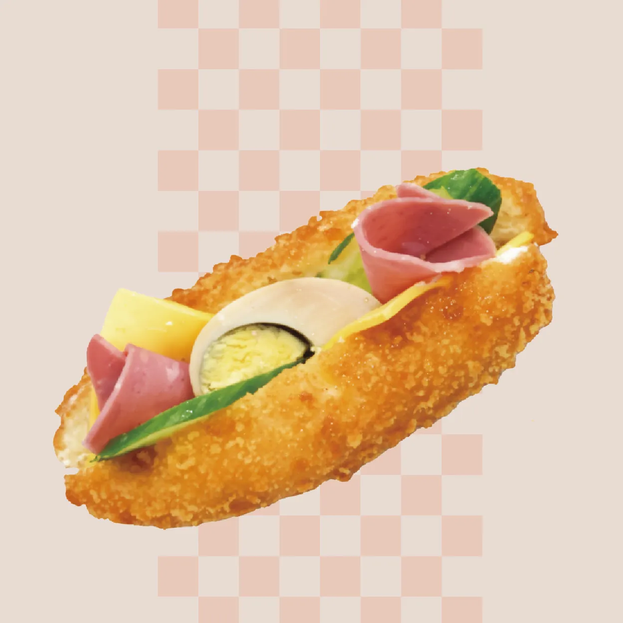 起司火腿船 Cheese & Ham Boat Bun