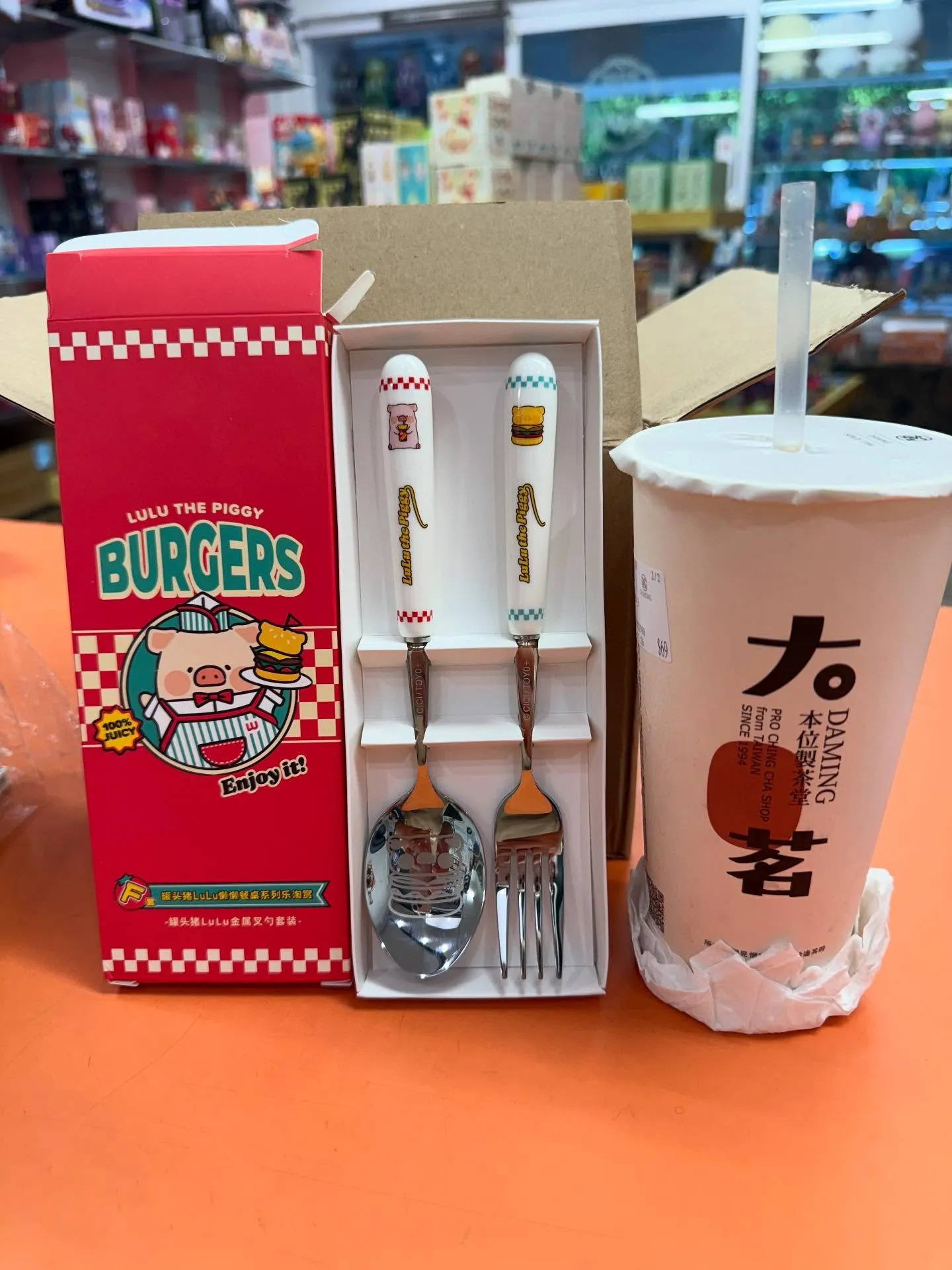 樂淘賞lulu豬懶懶餐桌系列