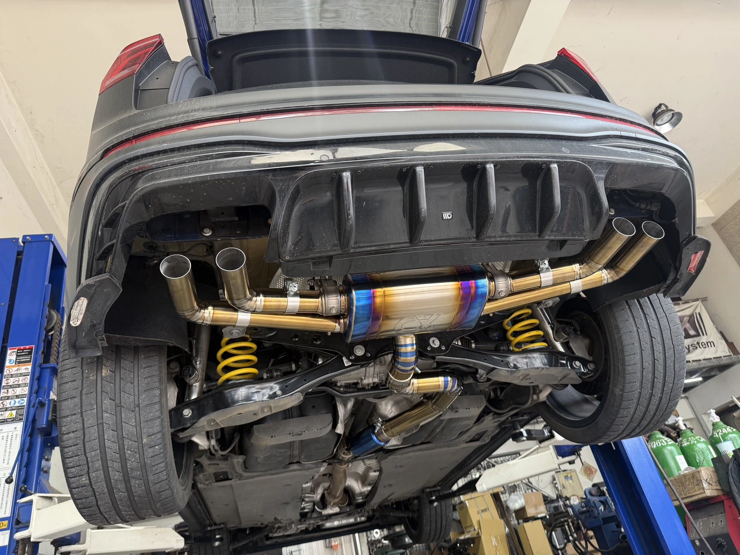 福斯Tiguan R 200目當派 中尾段鈦合金排氣管