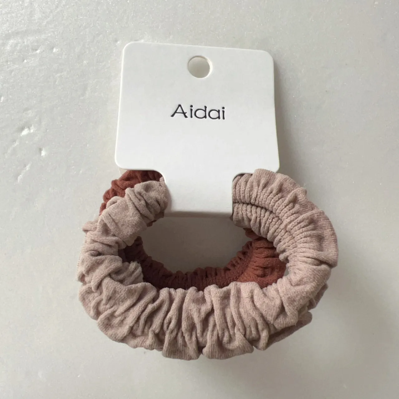 AIdAI寬版緊實毛巾圈2入-咖色系