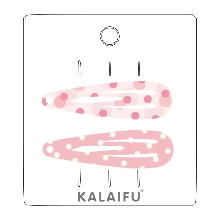 KALAIFU繪．BB夾2入-水滴-粉點點