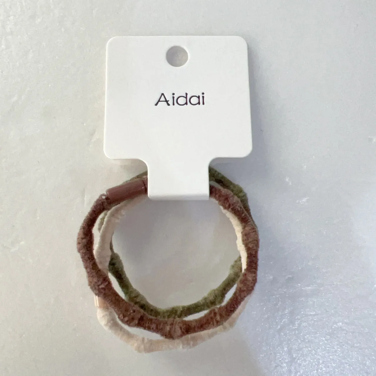 AIdAI緩緩溫柔髮束3入-絨圈-森木綠