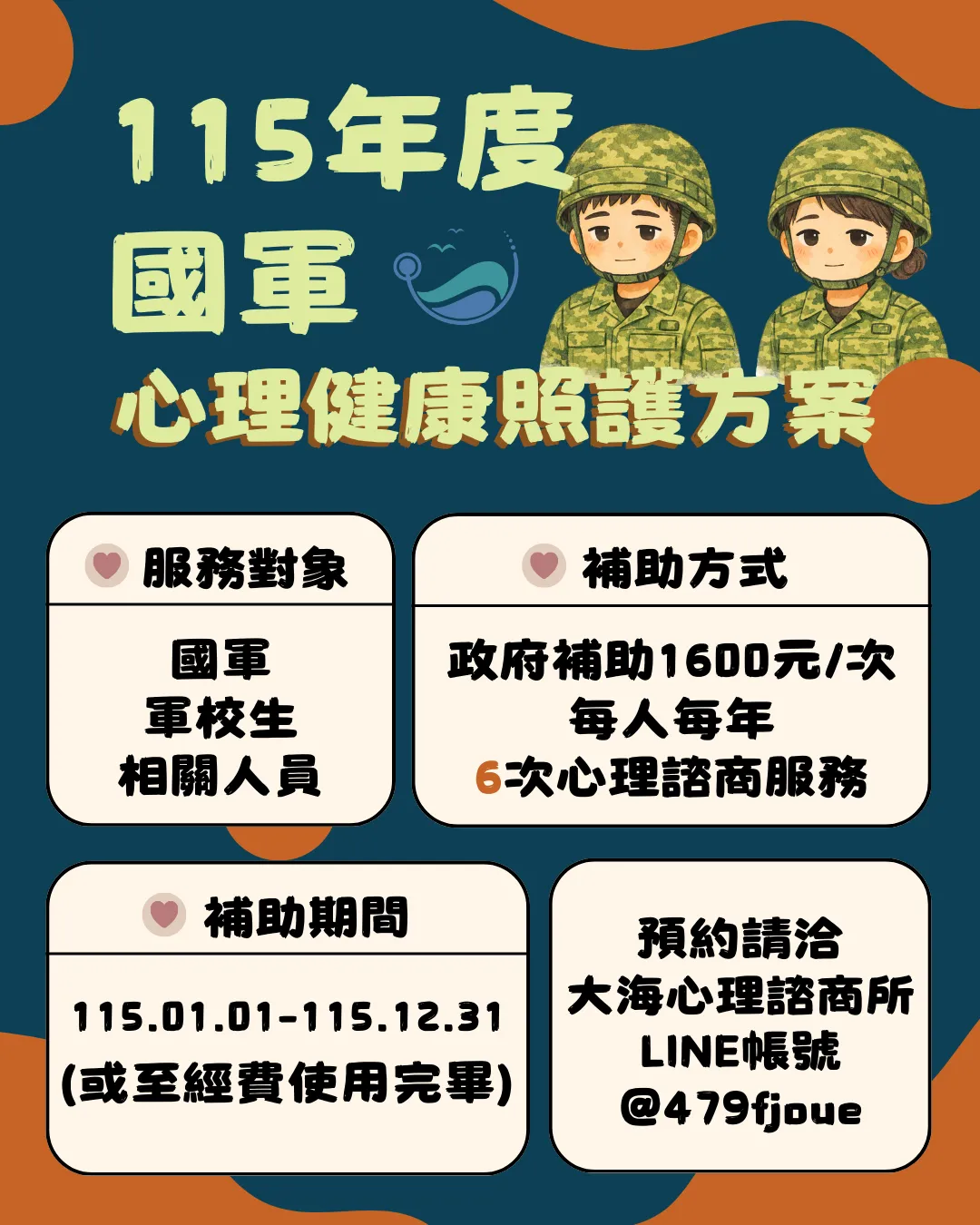 ｜國軍心理健康照護方案｜