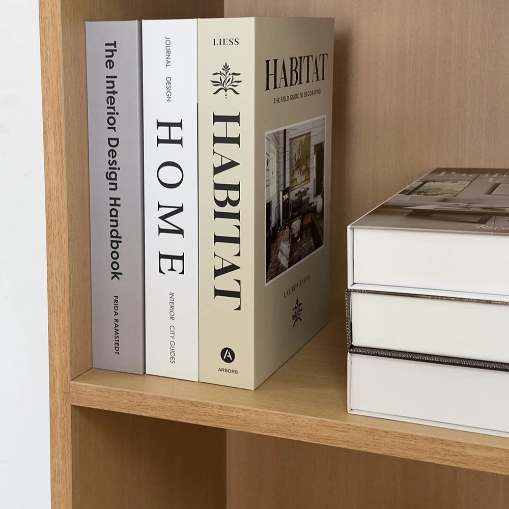 北歐家居假書裝飾擺件仿真書現代簡約軟裝 道具書裝飾書 台灣出貨