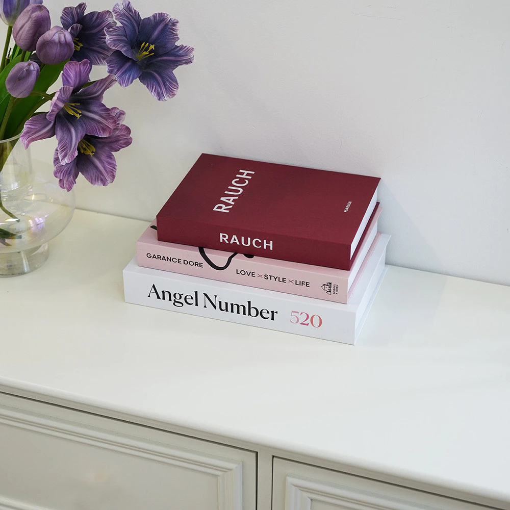 折疊款INS文藝圖案模擬書藝術雜誌裝飾書簡約假書擺飾台灣出貨