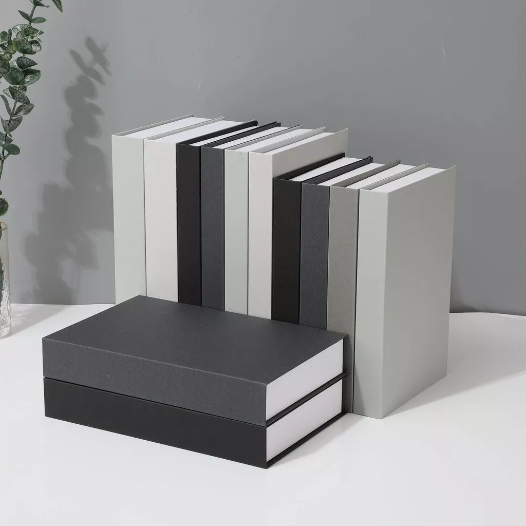 折疊款簡約素色裝飾書 大小款拍攝道具模型書房書櫃素色假書 台灣出貨