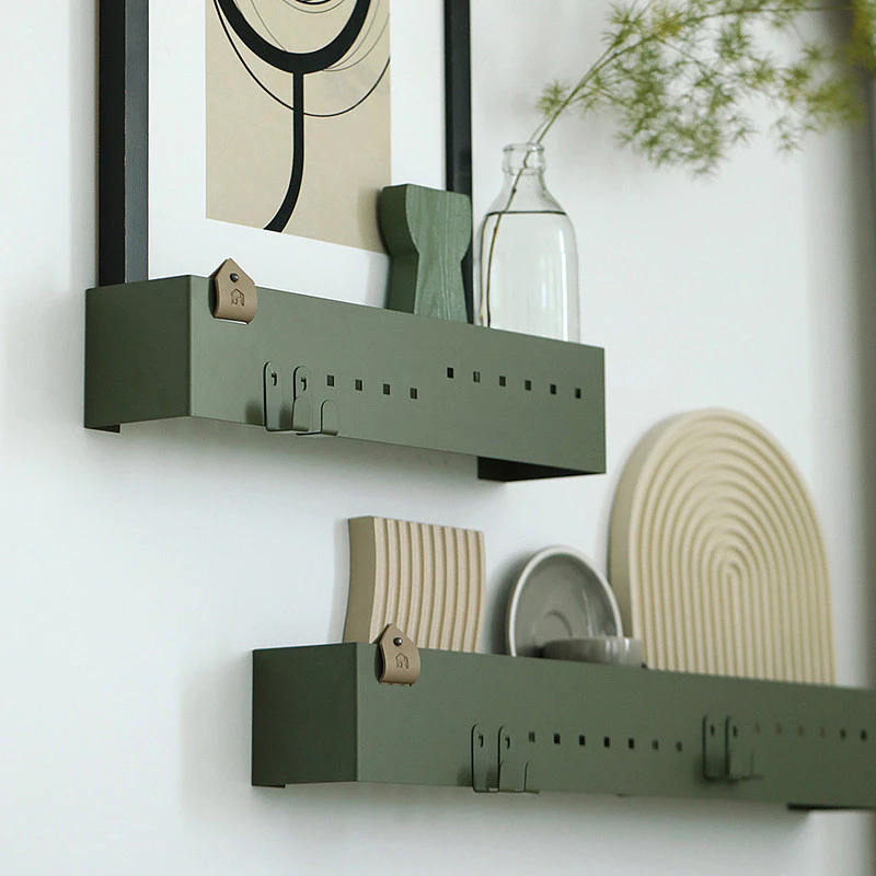 掛牆層板盒 創意軟裝裝飾板 收納分層置物架 鐵藝多層板 台灣出貨