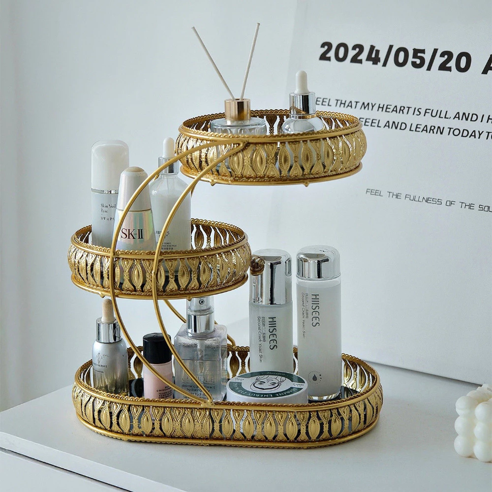 桌面整理術多層置物架 梳妝整理架 化妝品收納架 台灣出貨