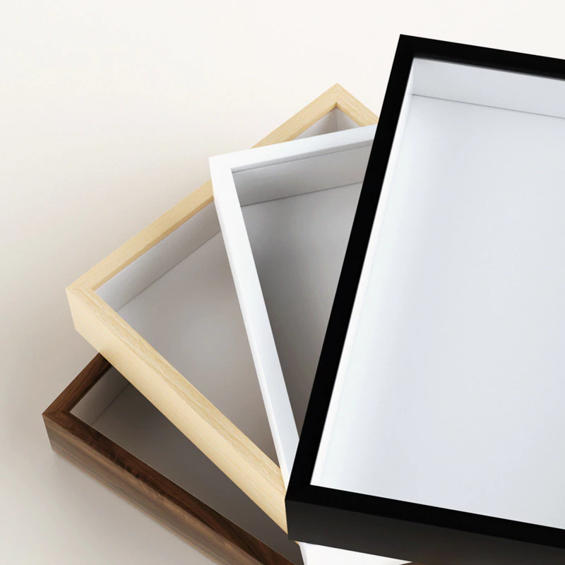 立體中空A3 A4相框空框掛牆木質乾燥花蝴蝶標本框手工diy擺台多種規格畫框台灣出貨