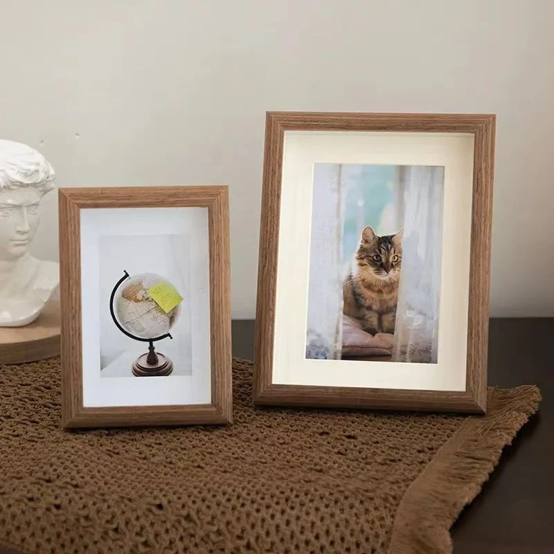 中空立體鏤空貝殼標本相框 擺台簡約木質相框畫框裝飾 台灣出貨