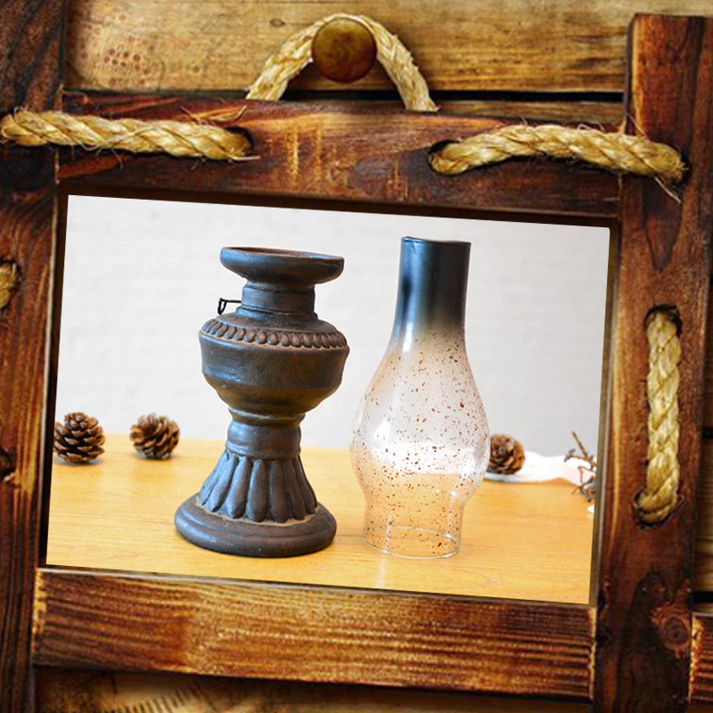 懷舊老式煤油燈款 復古蠟燭台 創意燭光晚餐道具 酒吧 咖啡廳 餐廳 燭台擺件 台灣出貨