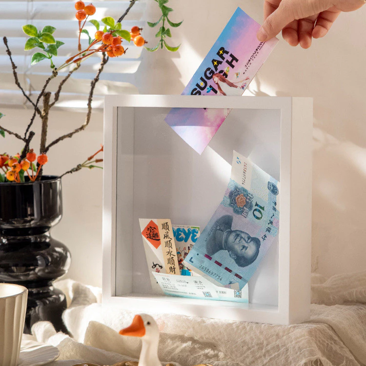 立體中空相框 小費箱 硬幣紀念紙幣演唱會門票電影票機票收藏框台灣出貨