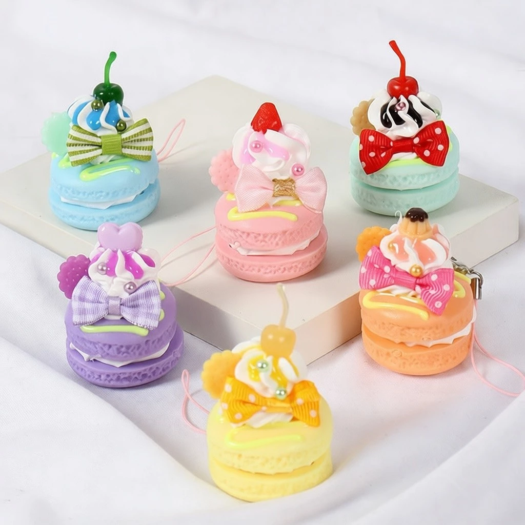 PVC仿真奶油小蛋糕點擺飾模型可愛風仿真甜點冰淇淋擺飾掛件台灣出貨