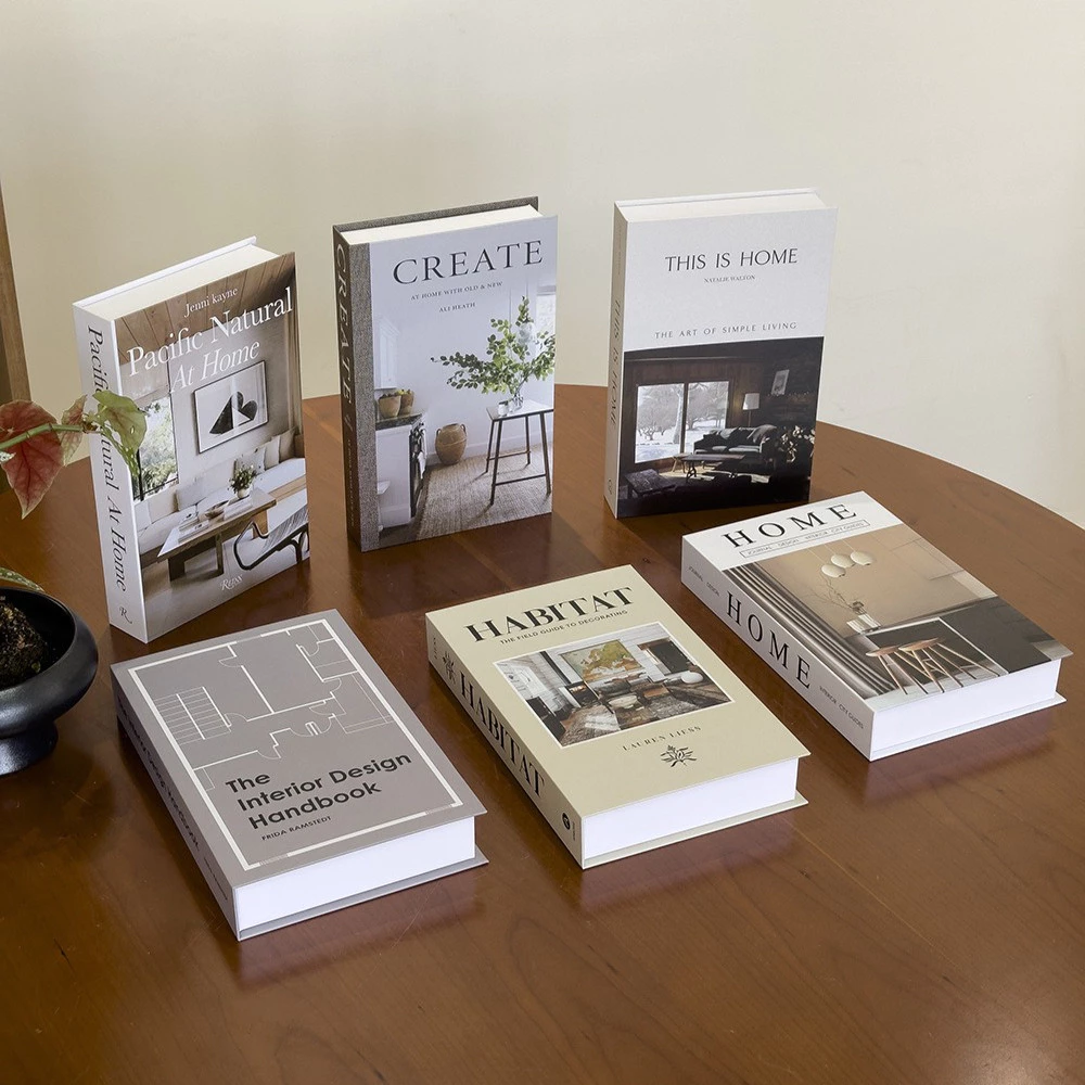 北歐家居假書裝飾擺件仿真書現代簡約軟裝 道具書裝飾書 台灣出貨