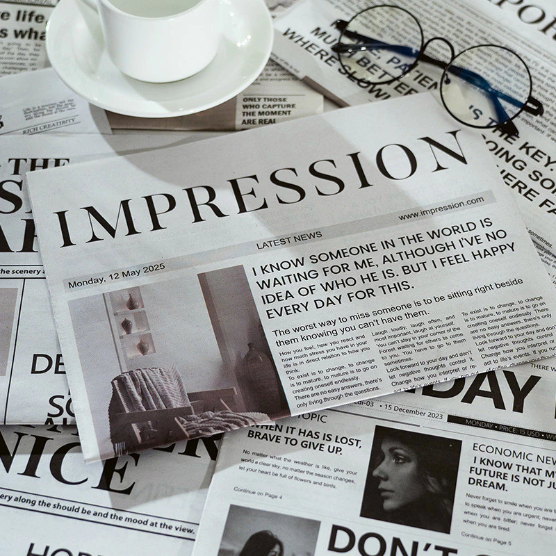 ins風英文報紙拍照道具裝飾擺飾網紅服飾家居美食拍攝攝影背景紙 台灣出貨