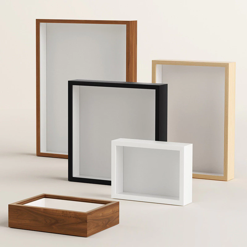 16吋大尺寸立體中空相框 5CM空框掛牆木質乾燥花蝴蝶標本框 手工DIY擺台多種規格畫框台灣出貨