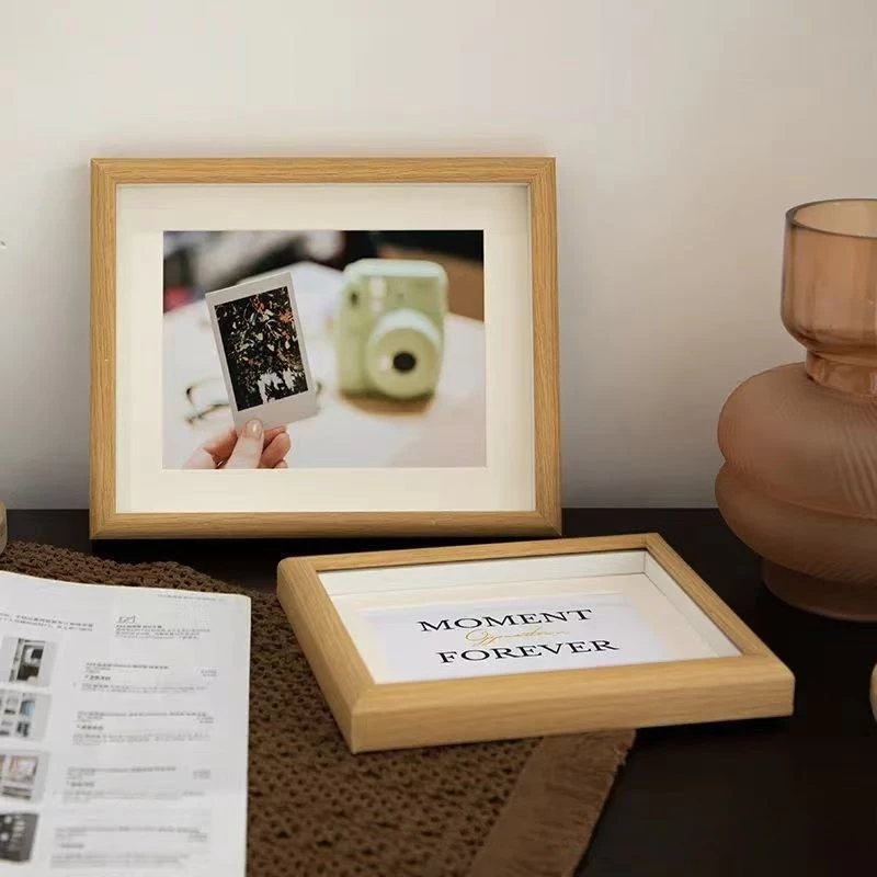 中空立體鏤空貝殼標本相框 擺台簡約木質相框畫框裝飾 台灣出貨