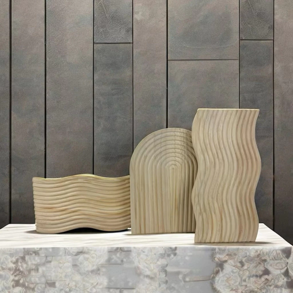 水波紋實木托盤 家用麵包板 櫸木香薰收納置物盤 下午茶咖啡托盤 台灣出貨