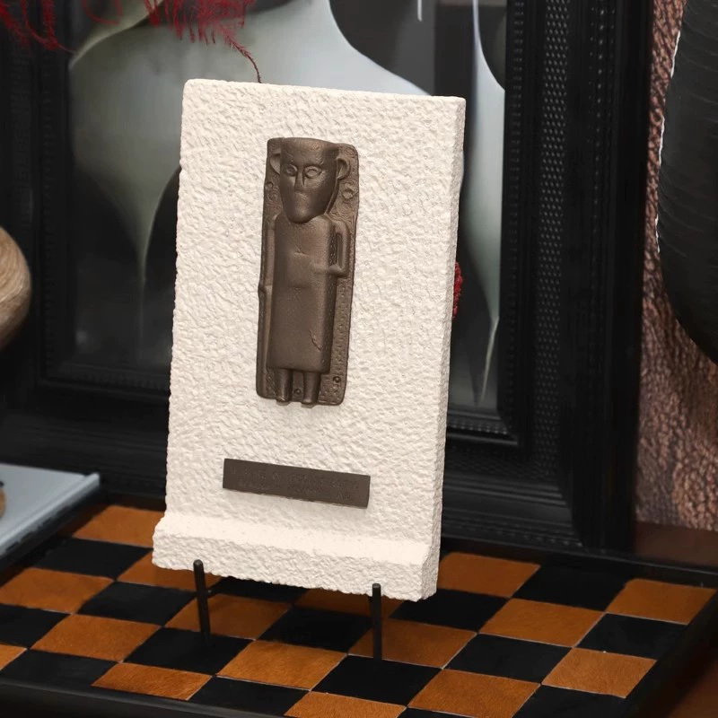 原創中古侘寂風售樓處抽象非洲祭祀樣板房間書房玄關軟裝藝術擺件