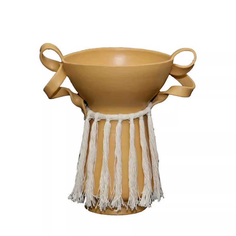 現代極簡輕奢幾何白色線條花器造型花瓶藝書房桌面家居裝飾品擺件