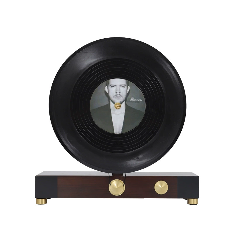 唱片簡約現代音樂主題耳機復古唱片擺件書房樣品間臥室軟裝飾品