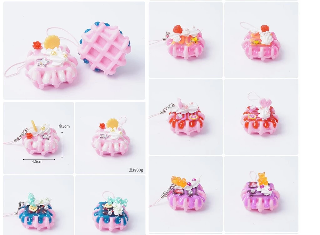 PVC仿真奶油小蛋糕點擺飾模型可愛風仿真甜點冰淇淋擺飾掛件台灣出貨